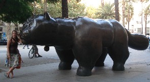 Gato de Botero en la Rambla del Raval